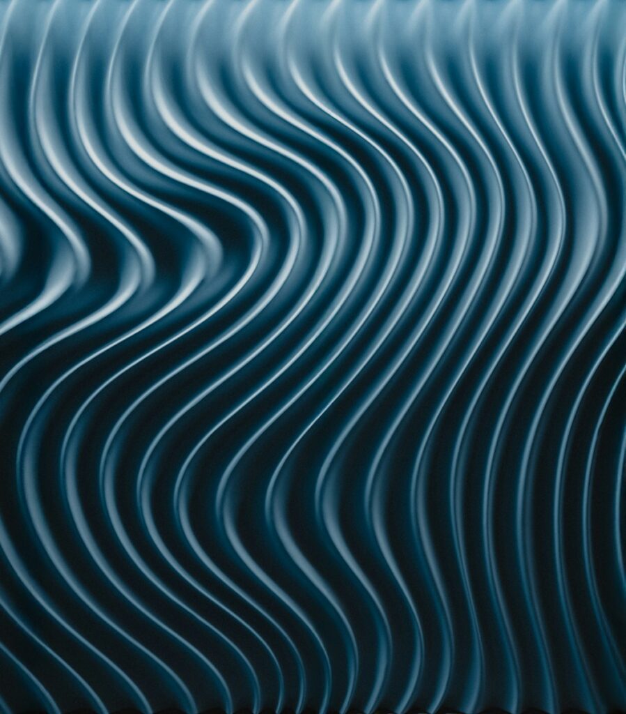 A blue wave pattern is shown in this image